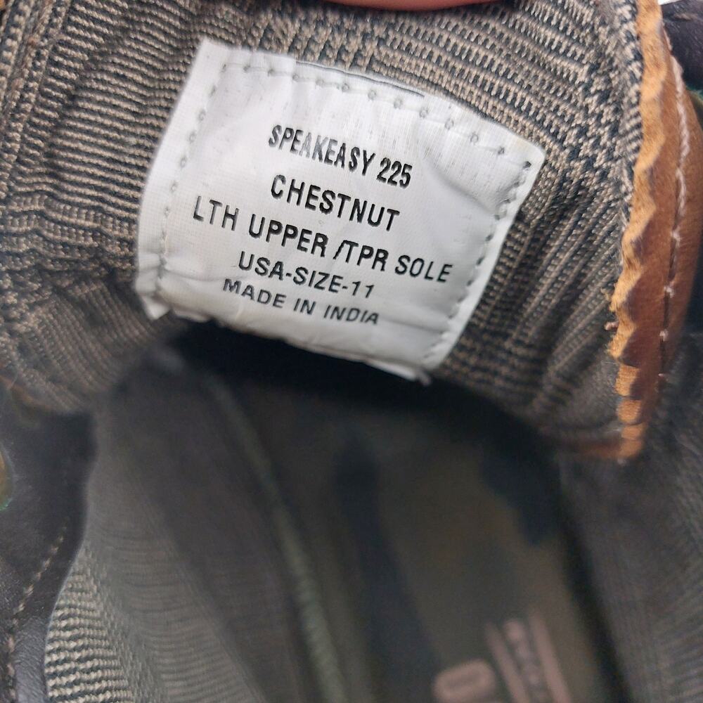 Crevo Speakeasy Memory Chestnut Lace Up Leather Boots Sz 11 - Picture 5 of 12